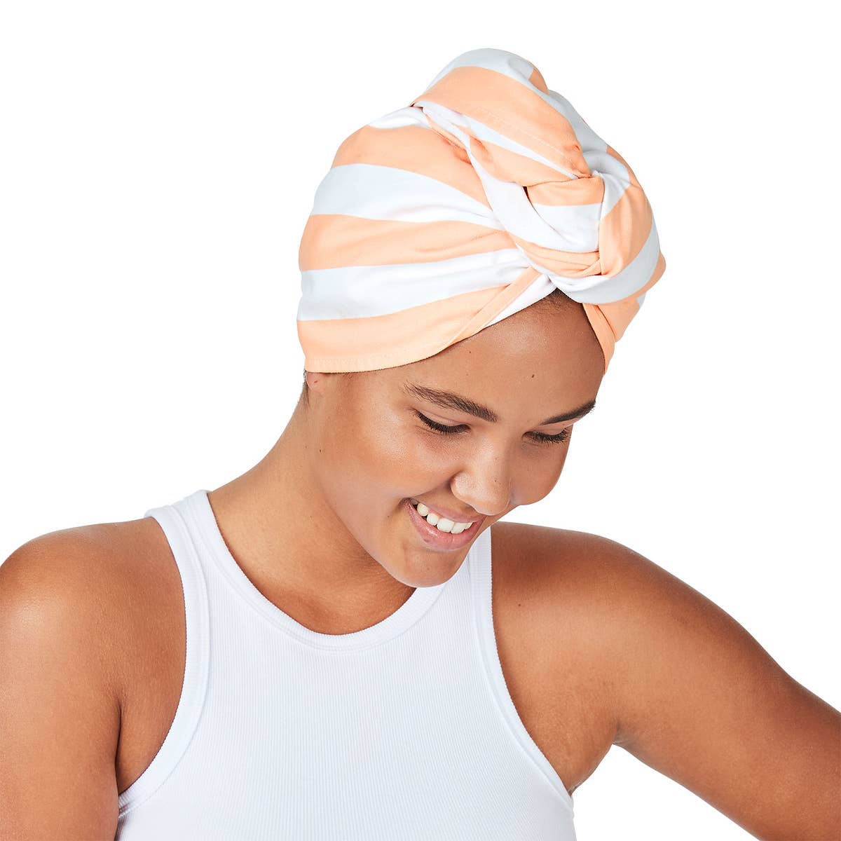 Dock & Bay Hair Wrap - Quick Dry Hair Towel - Positano Peach / One Size