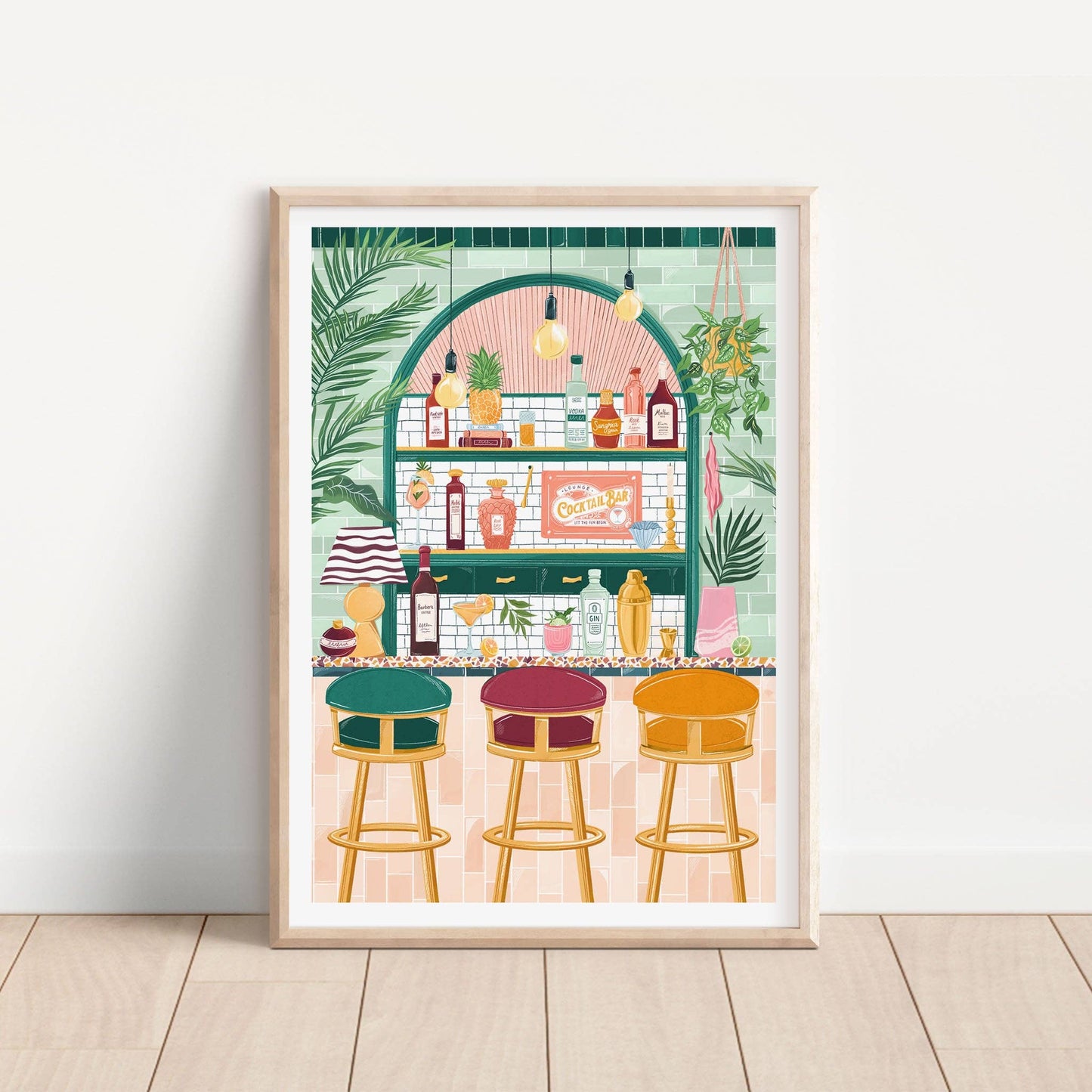 Cocktail Bar Print: A3