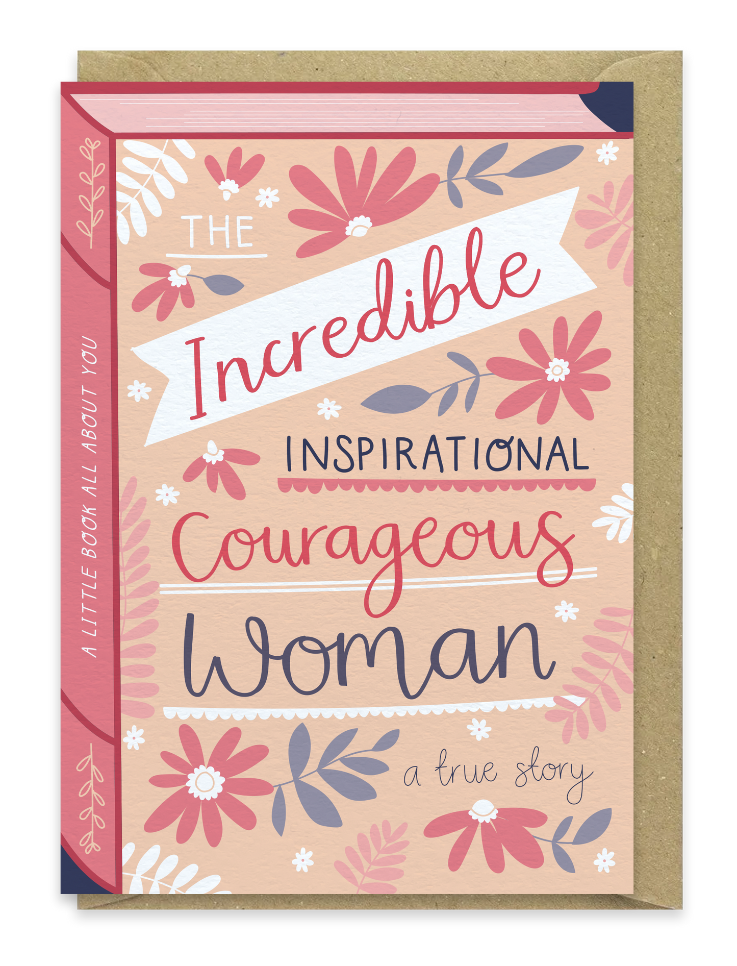 Inspirational woman – Luxury Book Greeting Card -: Naked and Nested