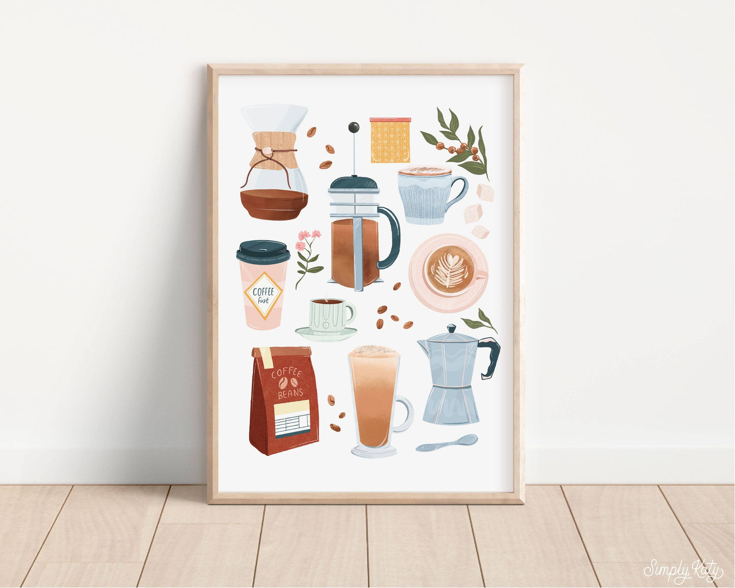 Coffee Essentials Print: A3