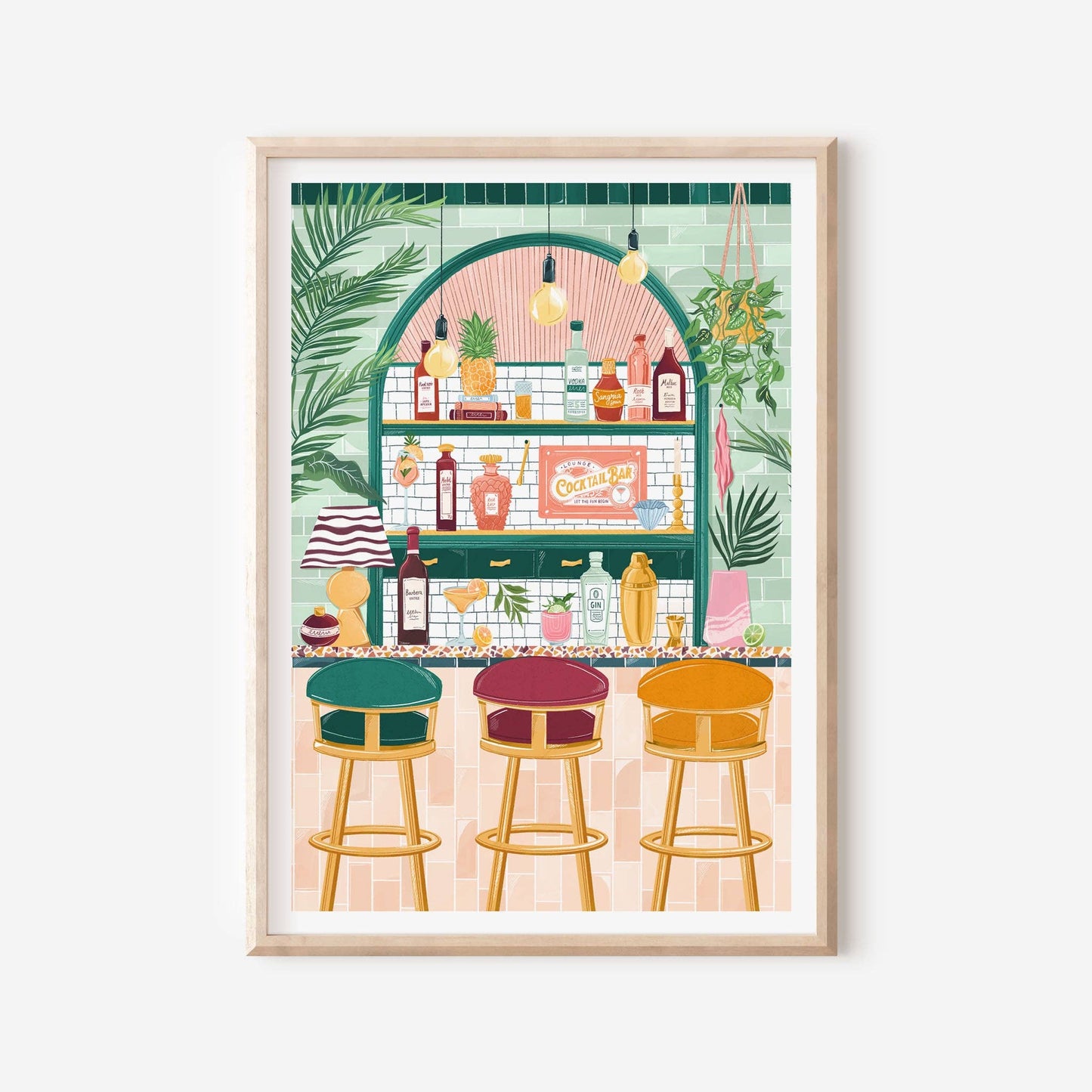 Cocktail Bar Print: A3