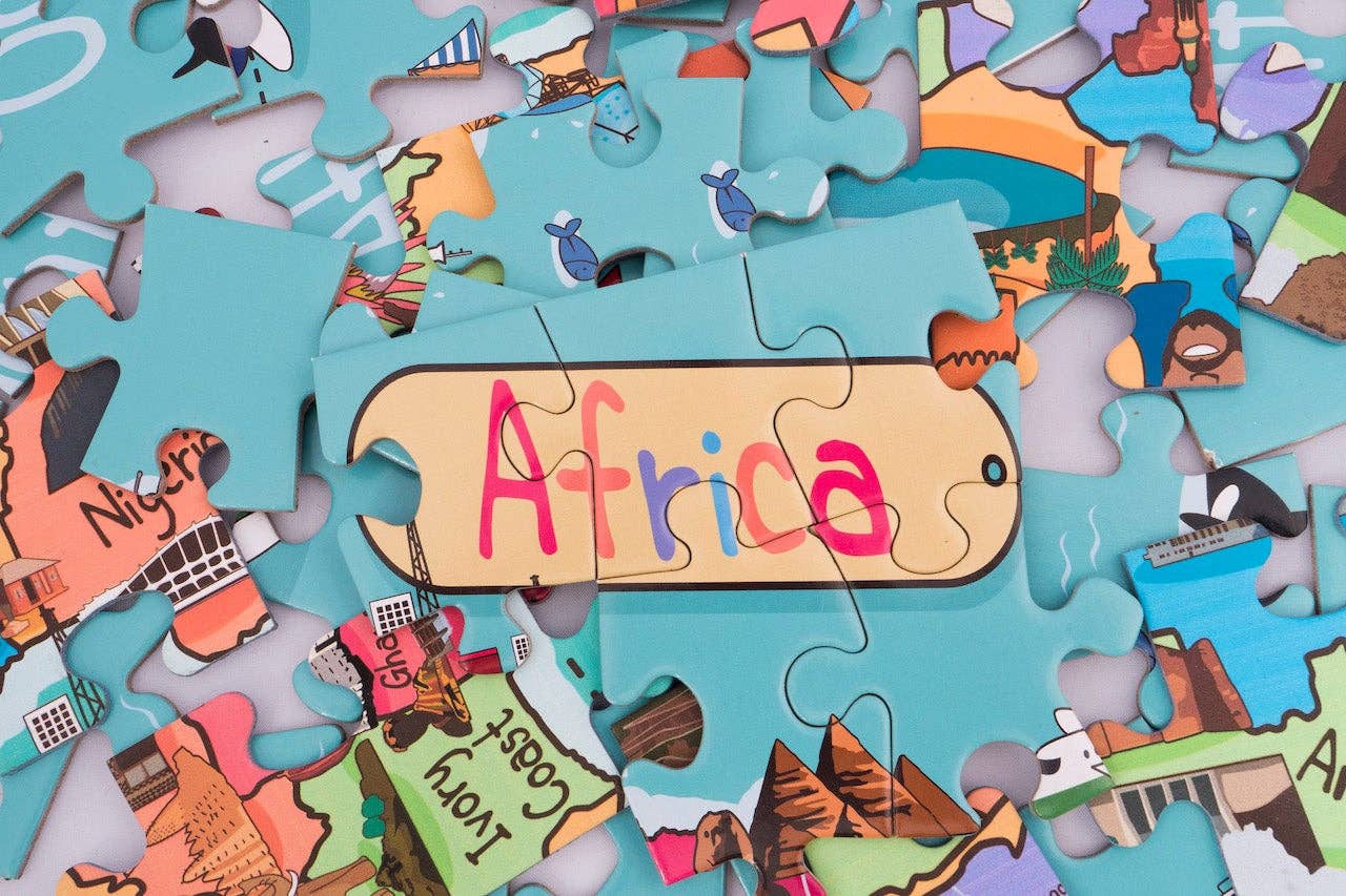 Africa Map Giant Jigsaw Puzzle