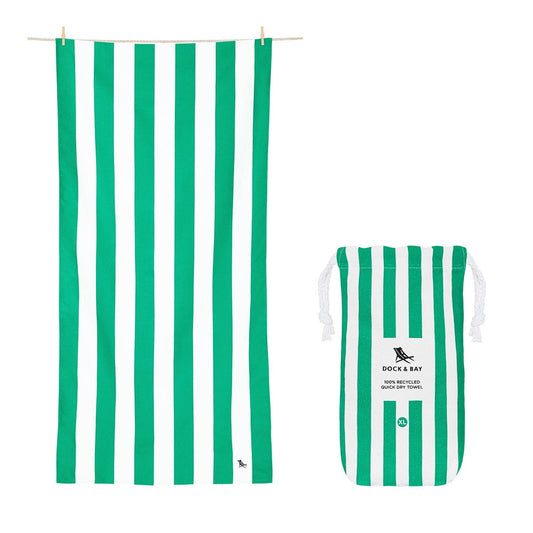 Dock & Bay Quick Dry Towels - Cabana - Cancun Green: Extra Large