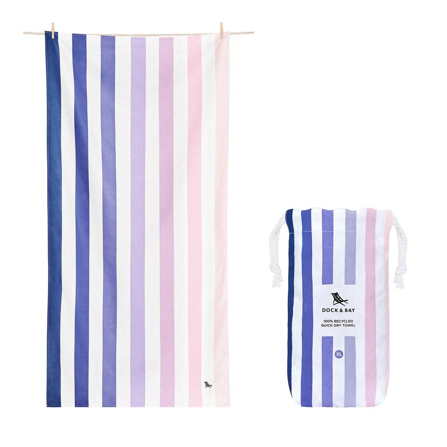 Dock & Bay Quick Dry Towels - Summer - Dusk to Dawn: Extra Large (78x35")