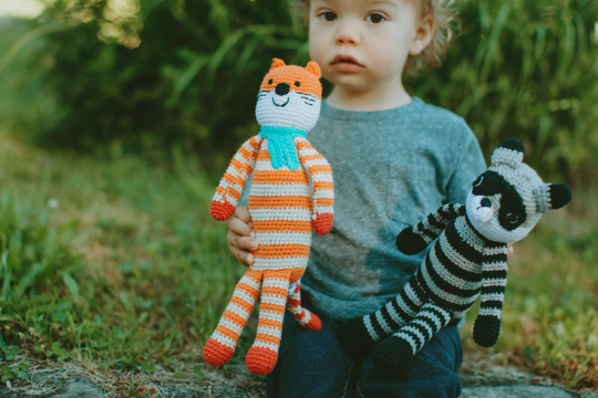 Baby Toy Raccoon Rattle