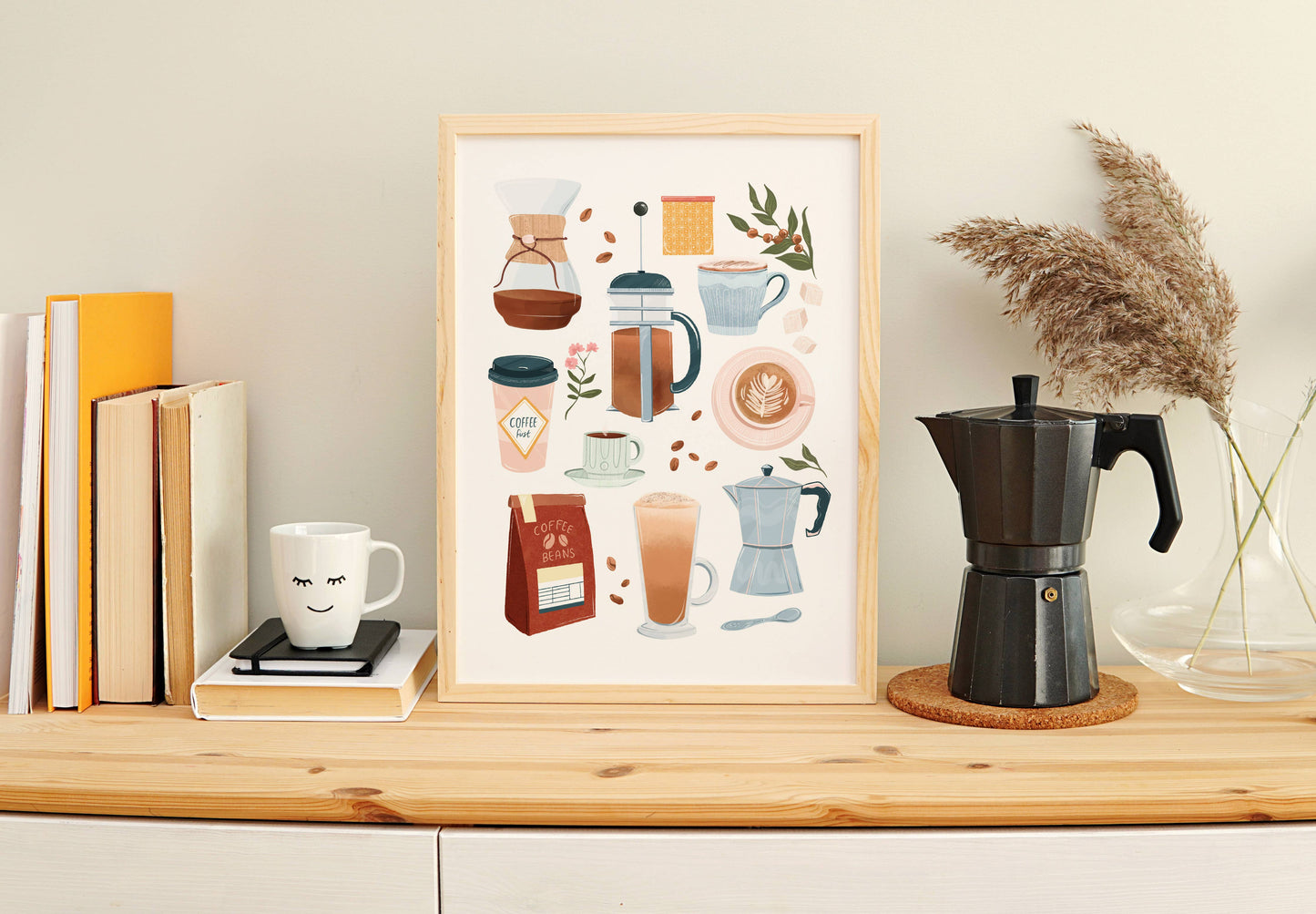 Coffee Essentials Print: A3