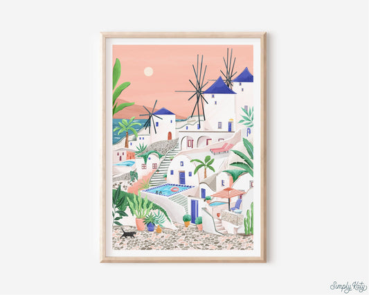 Mykonos Print: A3