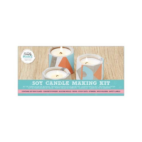 Soy Candle Making Kit (4pk) - Concrete Tealights