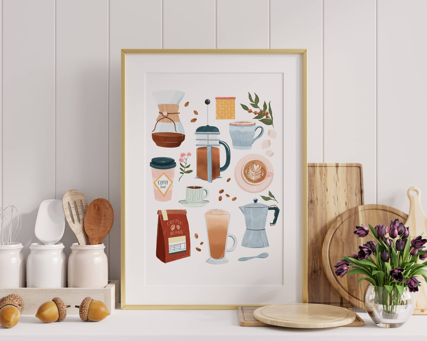 Coffee Essentials Print: A3