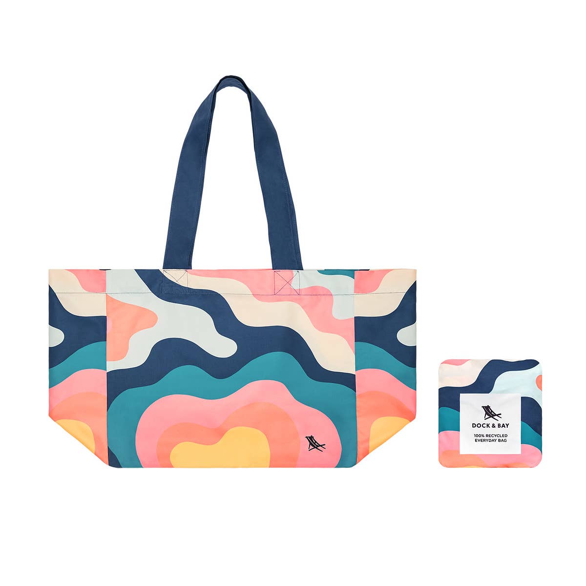 Dock & Bay Everyday Tote Bag, Get Wavy - Medium