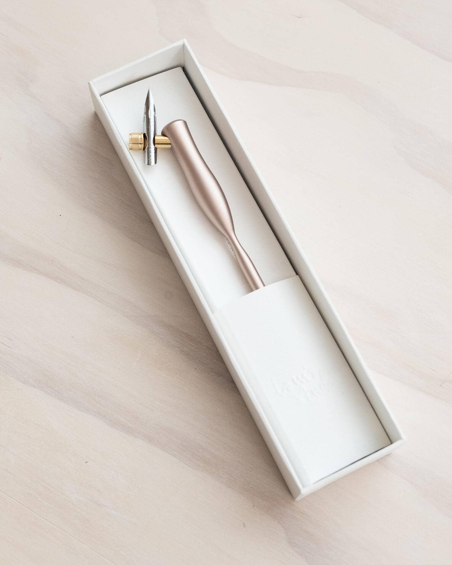 Flourish Calligraphy Pen: Rose Gold / Straight