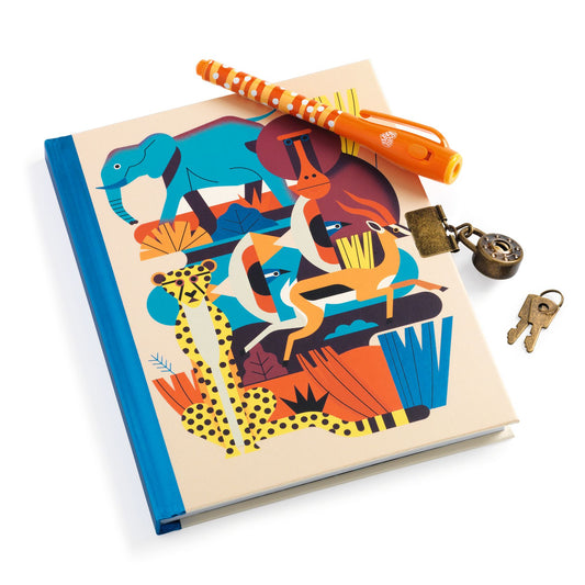 Djeco Secret Diary with Invisible Ink Pen - Animal