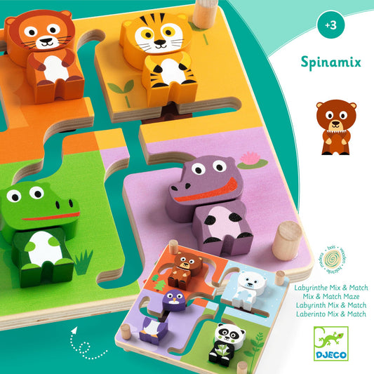 Djeco Spinamix Animal Puzzle