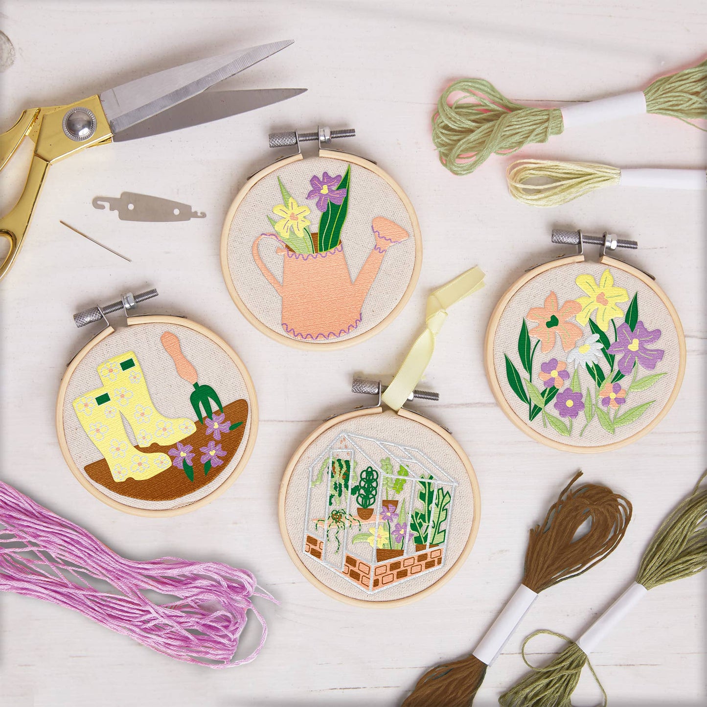 Sew & So On Embroidery Craft Stitch Kit, Garden Design