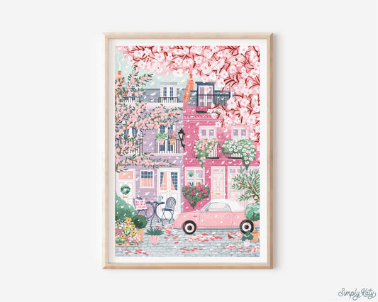 Notting Hill, London Print: A3