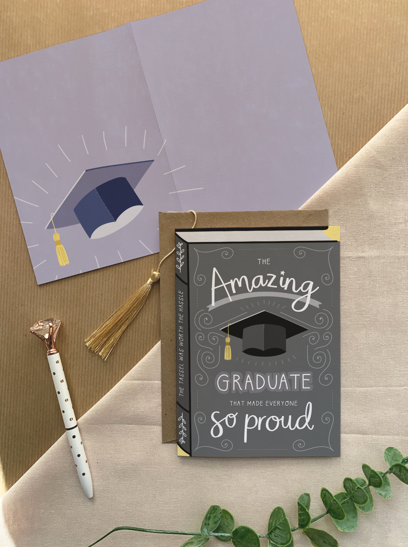 Amazing Graduate – Luxury Book Greeting Car: Naked and Nested