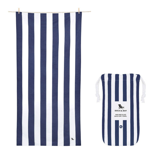 Dock & Bay Quick Dry Towels - Cabana - Whitsunday Blue: Extra Large