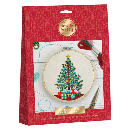 Sew & So On Embroidery Kit – Christmas Tree