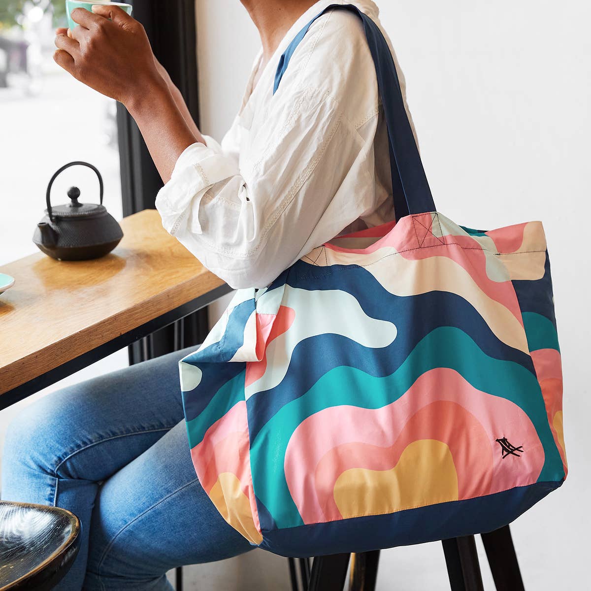 Dock & Bay Everyday Tote Bag, Get Wavy - Medium