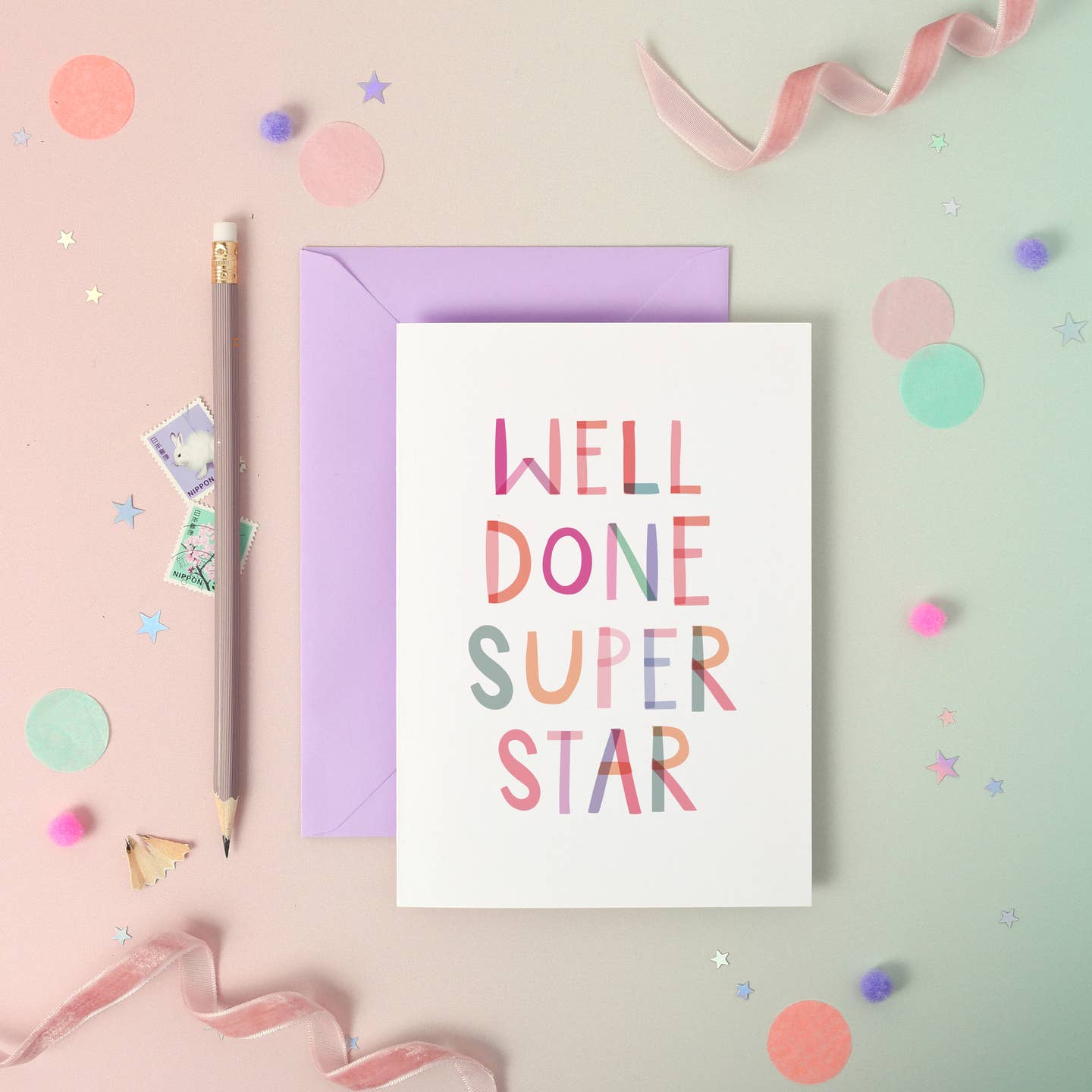 Well Done Superstar – Congratulations Luxury Foiled Card: Naked and Nested