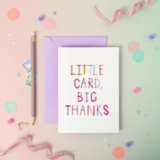 Little Card, Big Thanks – Thank you Luxury Foiled Card: Naked and Nested