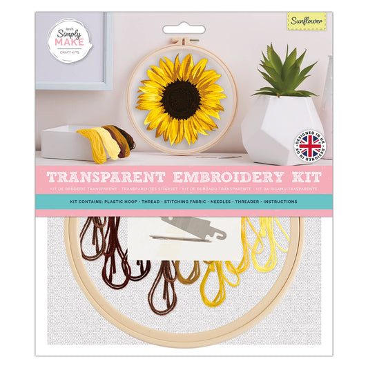 Simply Make Embroidery Kit - Sunflower